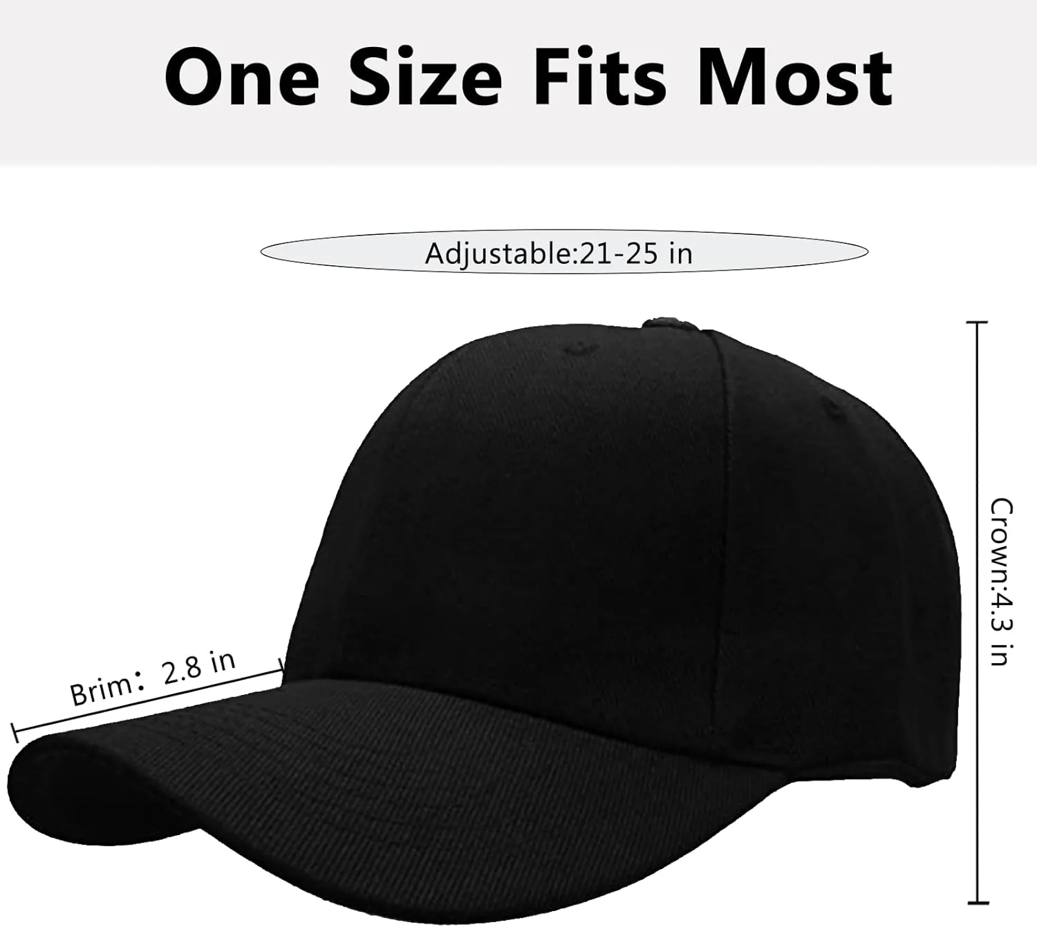 Baseball Cap Men Women Cotton Dad Hat Classic Adjustable Plain Golf Hat Low Profile Unisex
