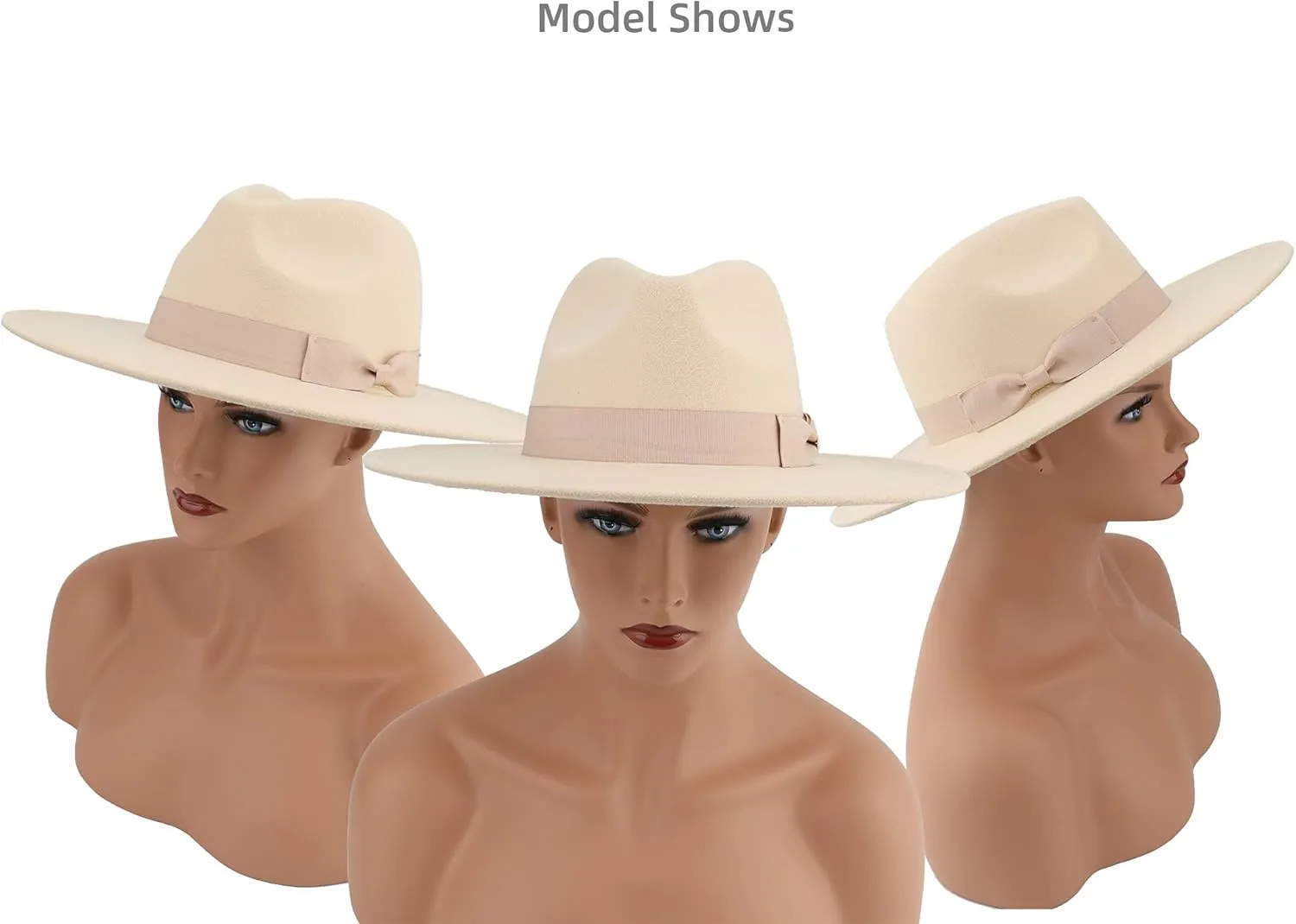 Big Wide Brim Women Fedora Hat