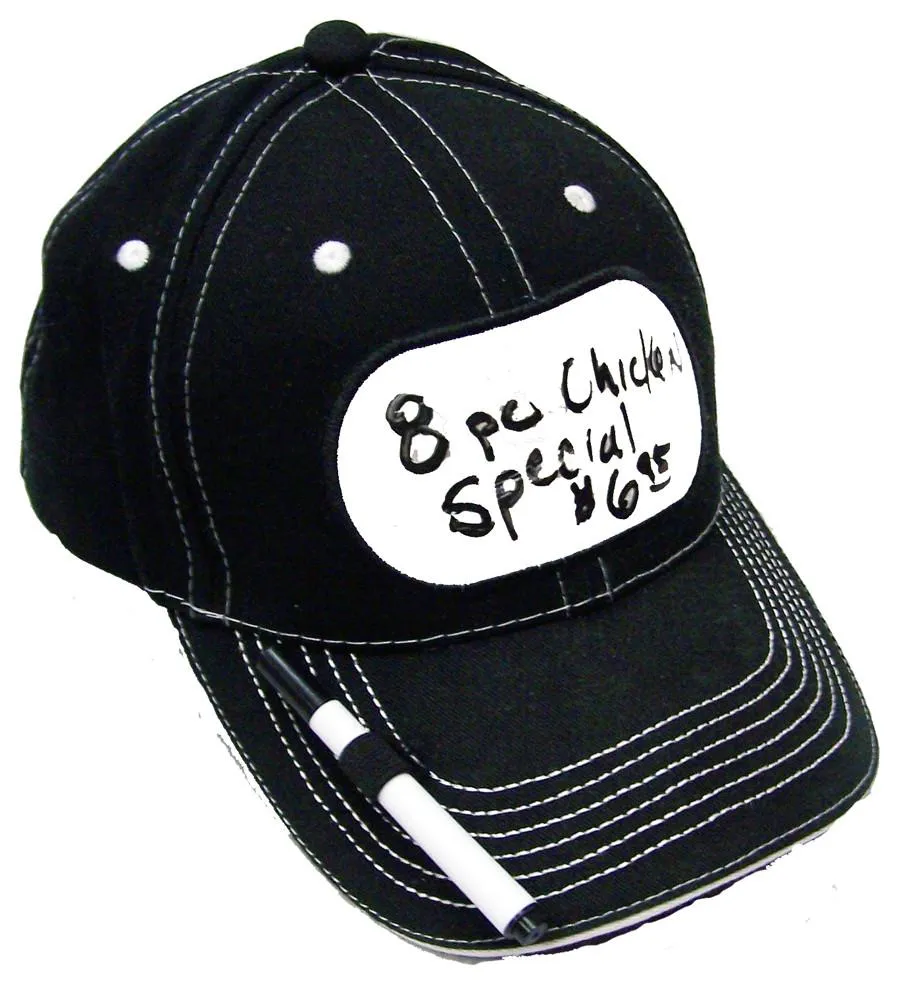 BILLBOARD DRY ERASE DRAW ON ADVERTISE SIGN BASEBALL HAT( sold by the piece )