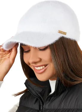 Braxton Beanie Visor - Womens Winter Wool Knit Hat with Brim - Billed Knit Cap Newsboy Hats