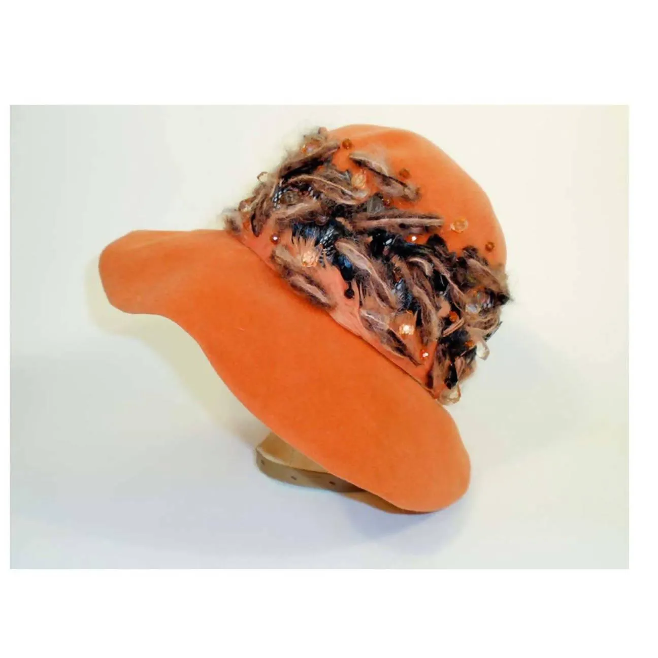 CHRISTIAN DIOR Chapeaux Orange Floppy Hat