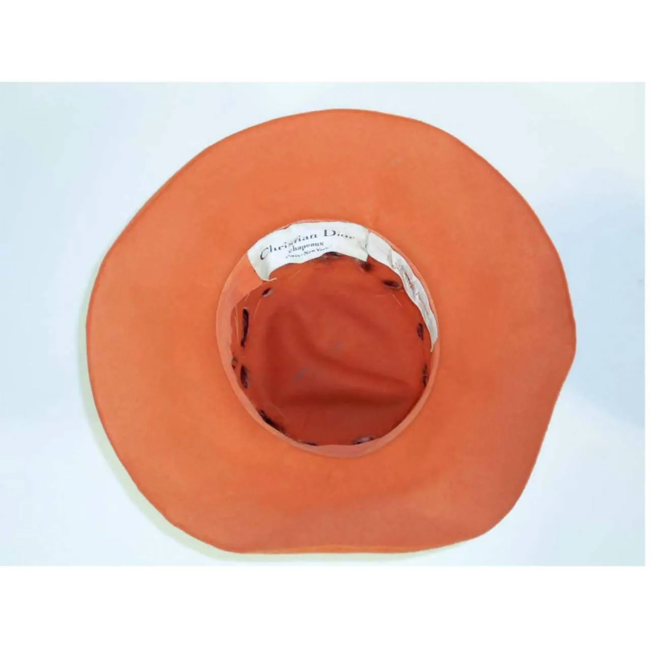 CHRISTIAN DIOR Chapeaux Orange Floppy Hat