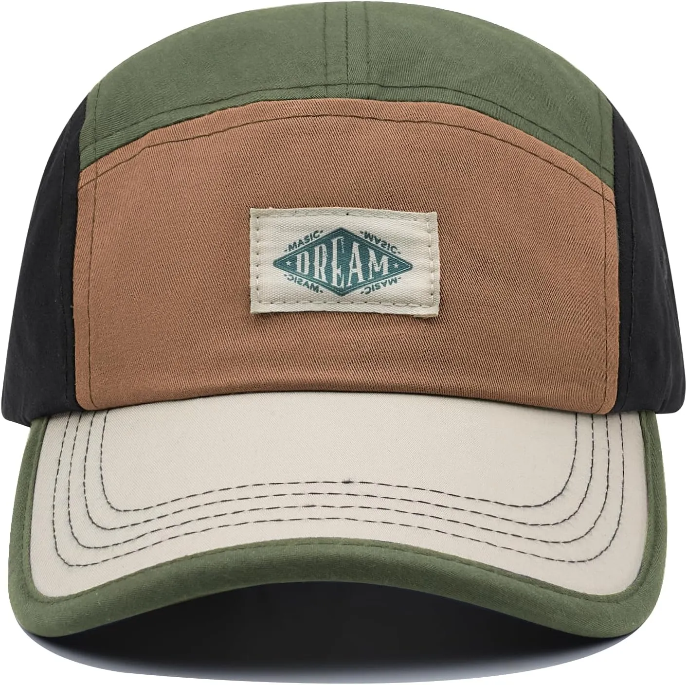 Clakllie 5 Panel Baseball Cap Lightweight Running Hats Snapback Trucker Hat Hip Hop Bike Board Cap Cotton Golf Dad Hat