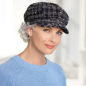 Classic Chenille Tweed Newsboy Cap