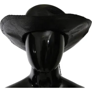Costume National Chic Black Floppy Hat - Timeless Elegance