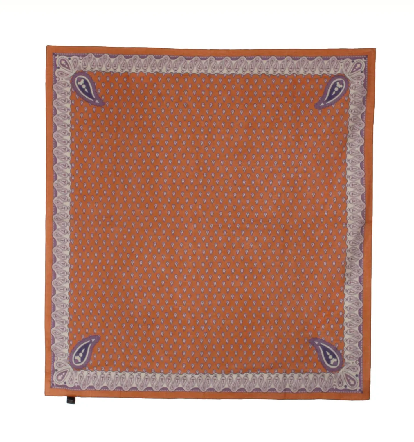 Cotton Voille Square Scarf - Paisley