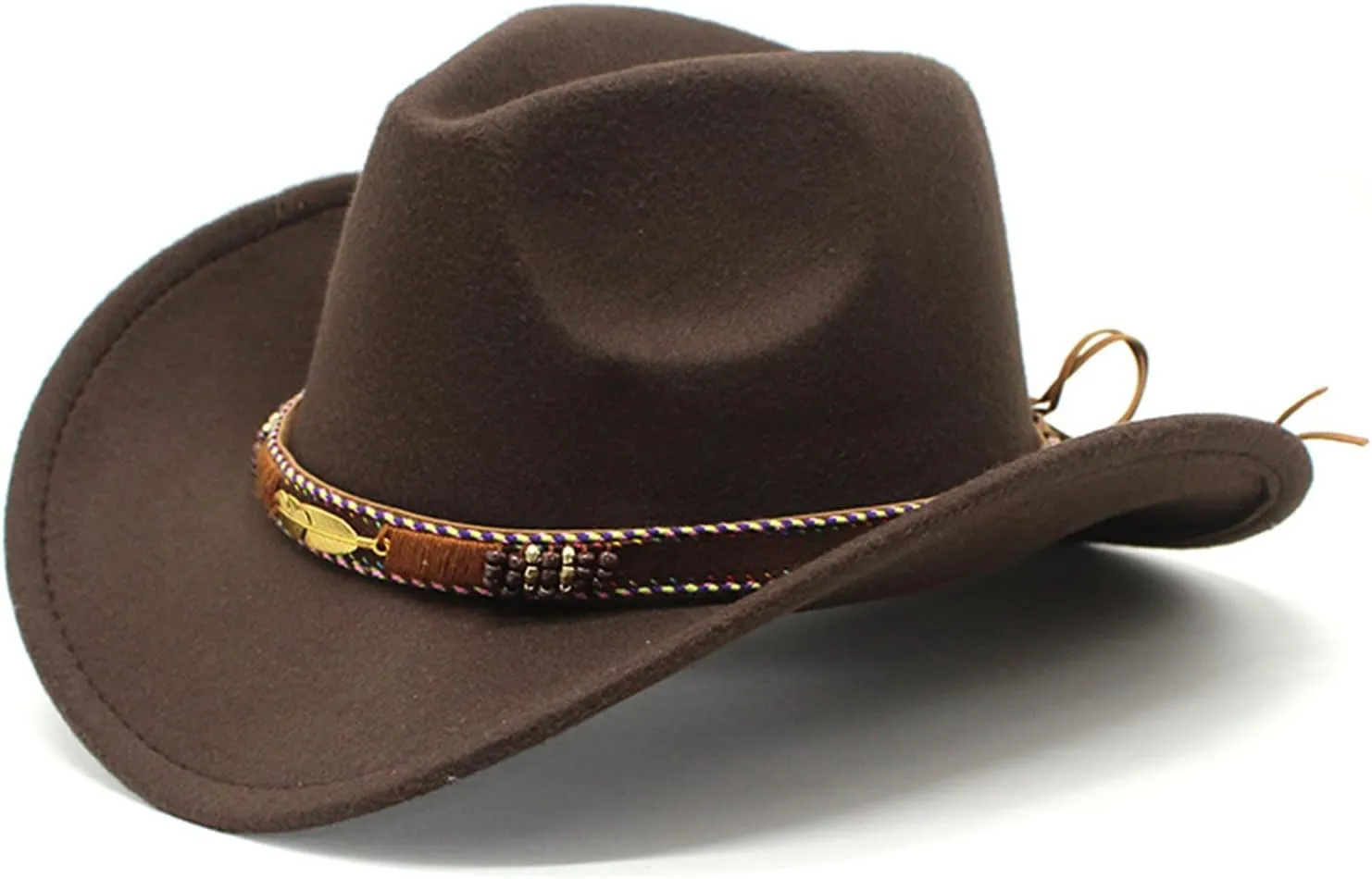 Cowboy Hat for Women and Men Western Cowboy & Cowgirl Hat Pinch Front Wide Brim Style Men Fedora Hats