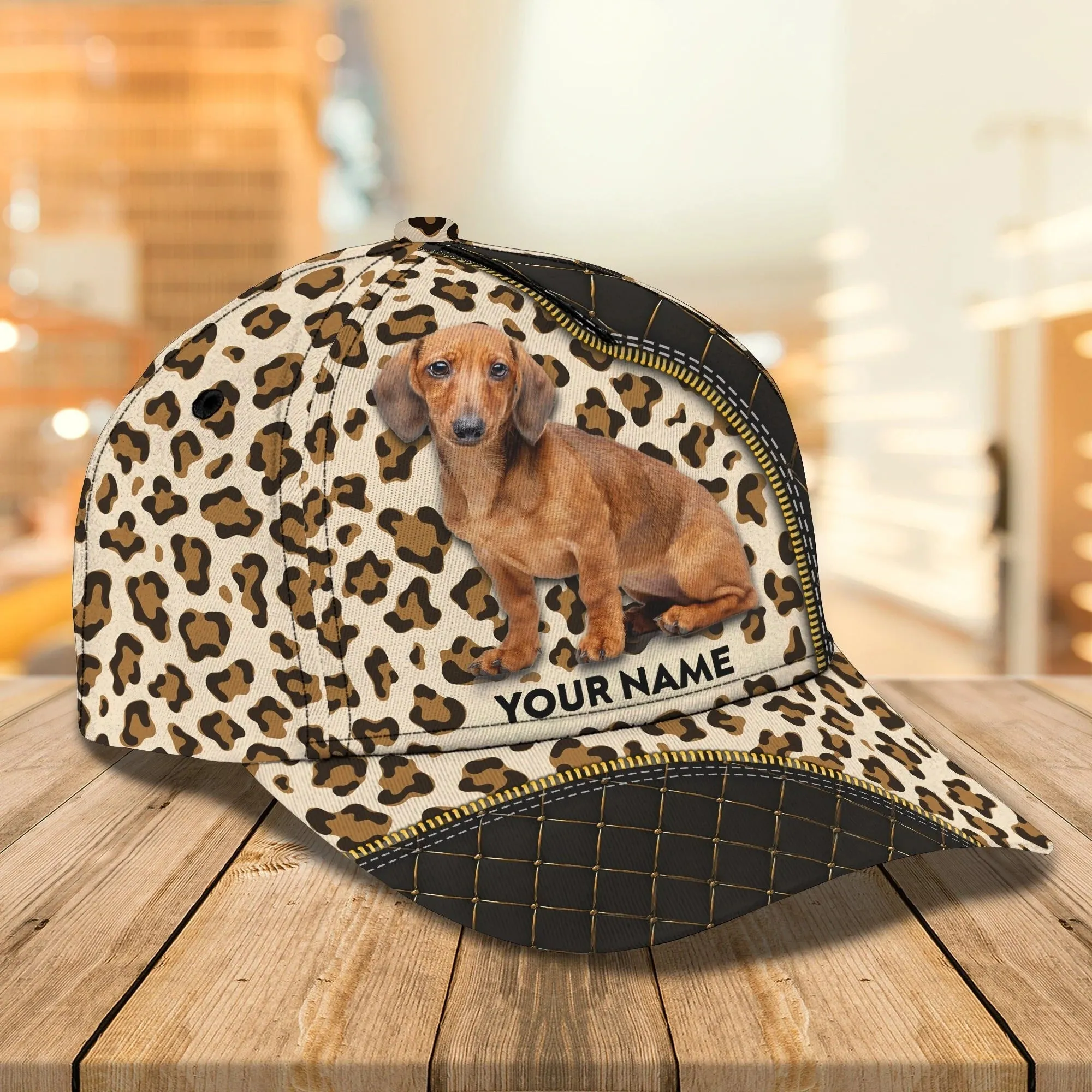 Customized 3D All Over Print Baseball Dog Cap For Dog Lovers, Classic Dachshund Dog Cap Hats, Dog Cap
