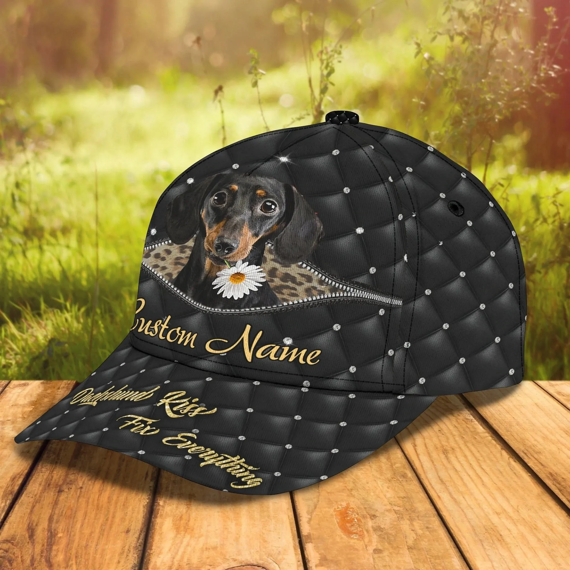Customized 3D All Over Print Baseball Dog Cap For Dog Lovers, Classic Dachshund Dog Cap Hats, Dog Cap