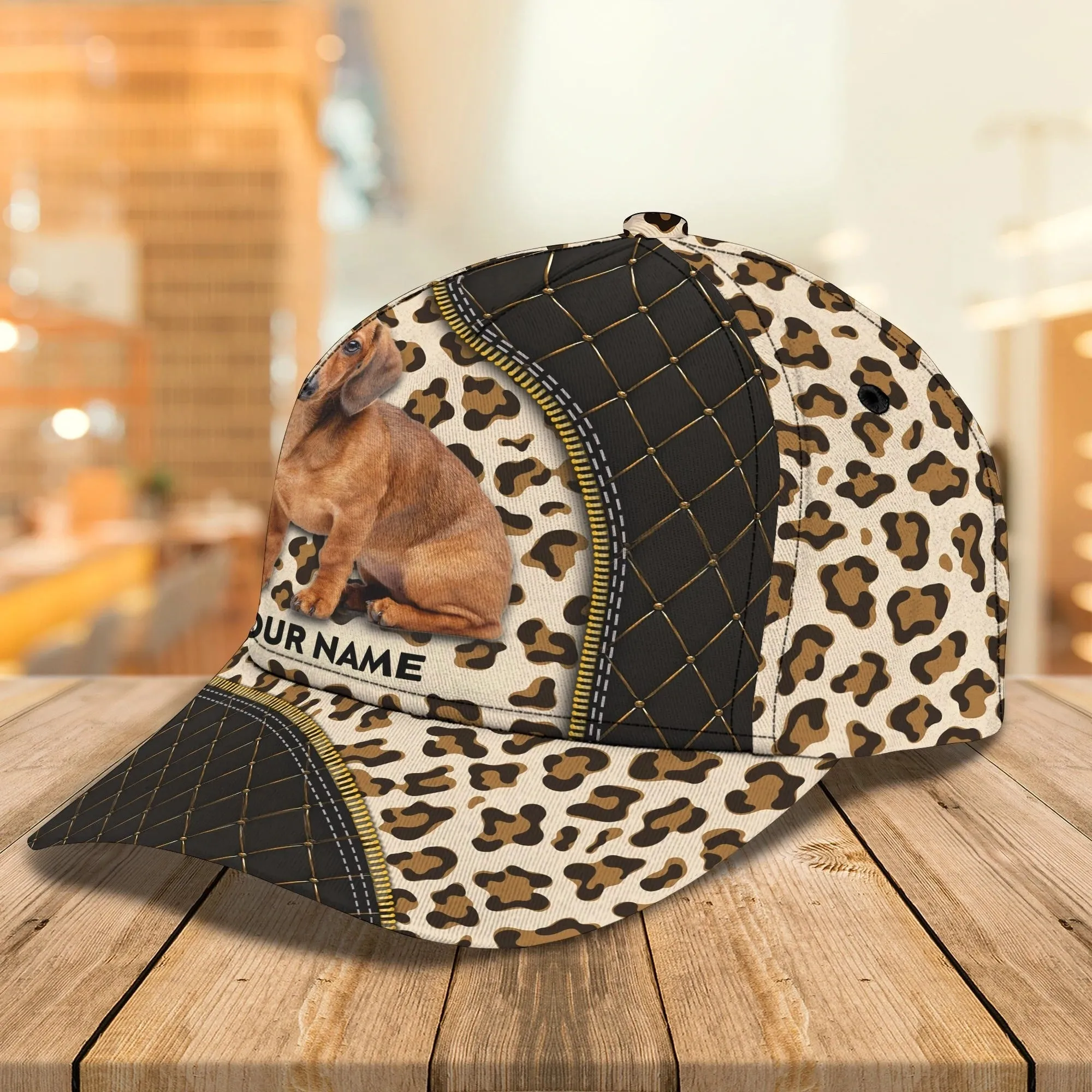 Customized 3D All Over Print Baseball Dog Cap For Dog Lovers, Classic Dachshund Dog Cap Hats, Dog Cap