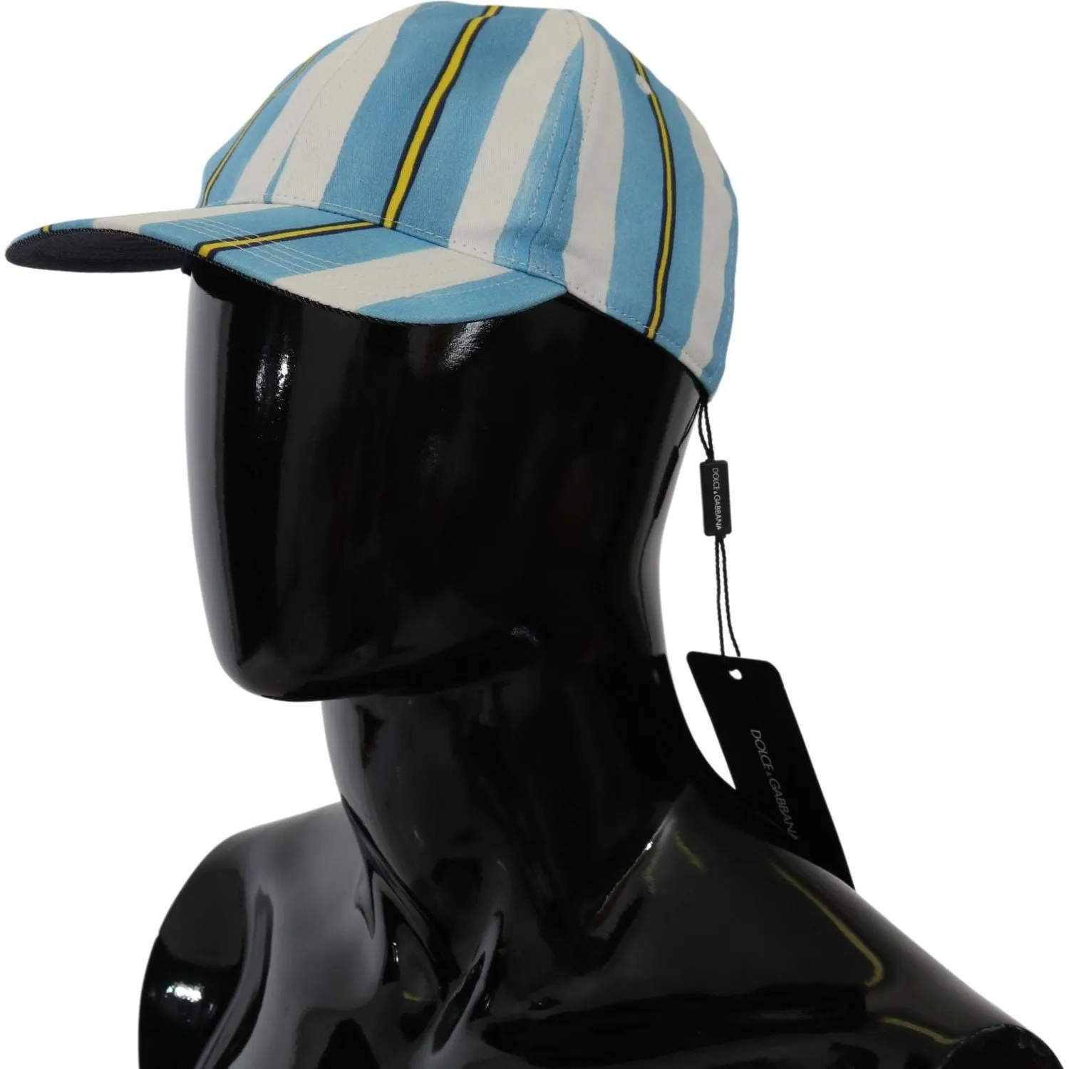 Dolce & Gabbana Chic Stripe Cotton Baseball Cap
