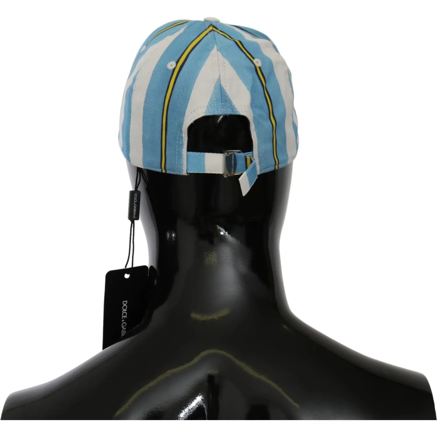 Dolce & Gabbana Chic Stripe Cotton Baseball Cap