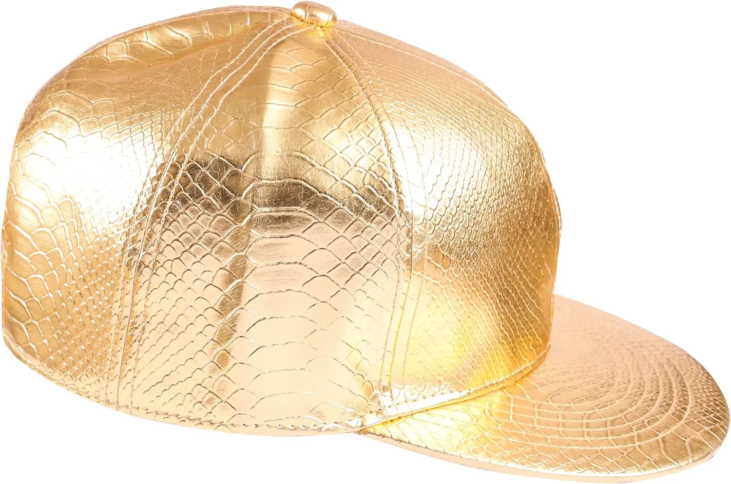 Eigso Unisex Metallic Baseball Caps for Men Women Snapback Hip Hop Flat Brim Baseball Hats for Man Woman Adjustable