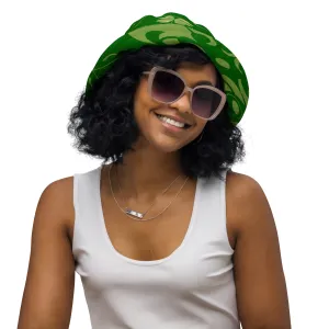 Emerald Elegance Green Design Bucket Hat, lioness-love