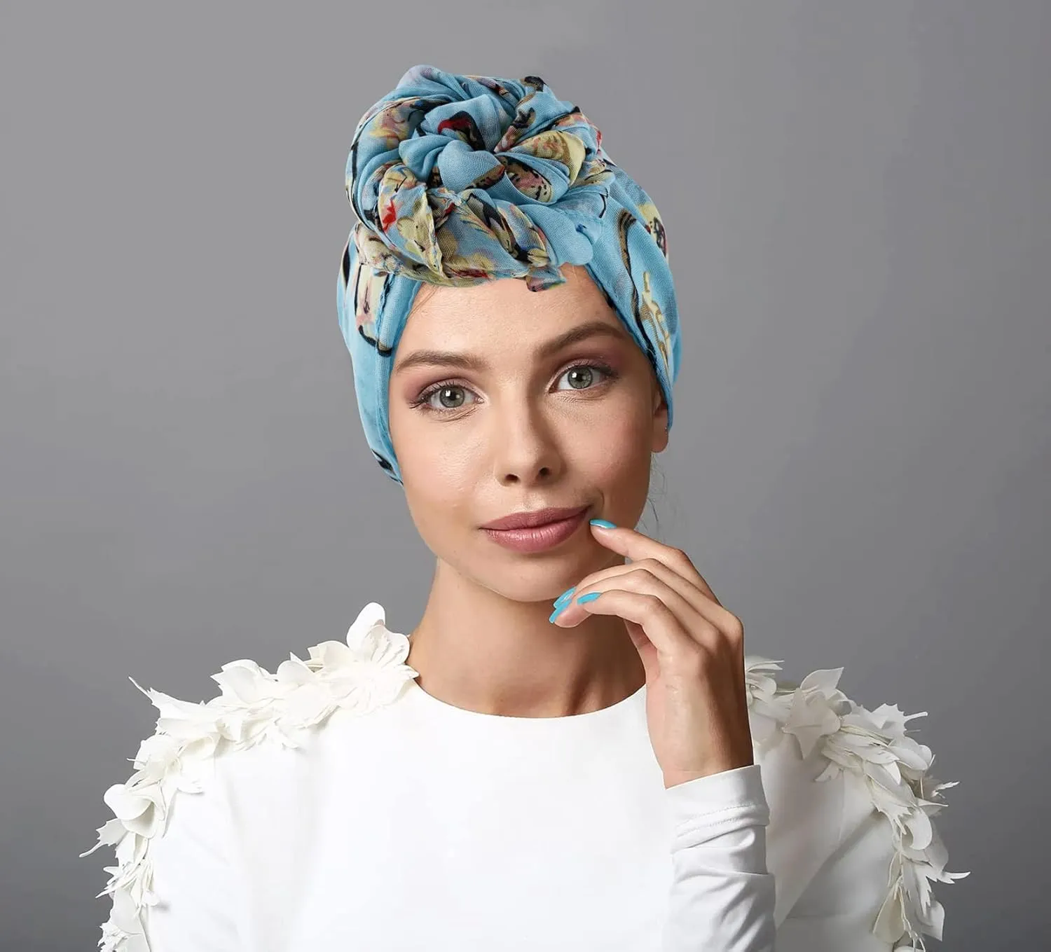 GERINLY Scarfs for Women Lightweight Floral Birds Print Cotton Scarves and Wraps for Summer Shawl