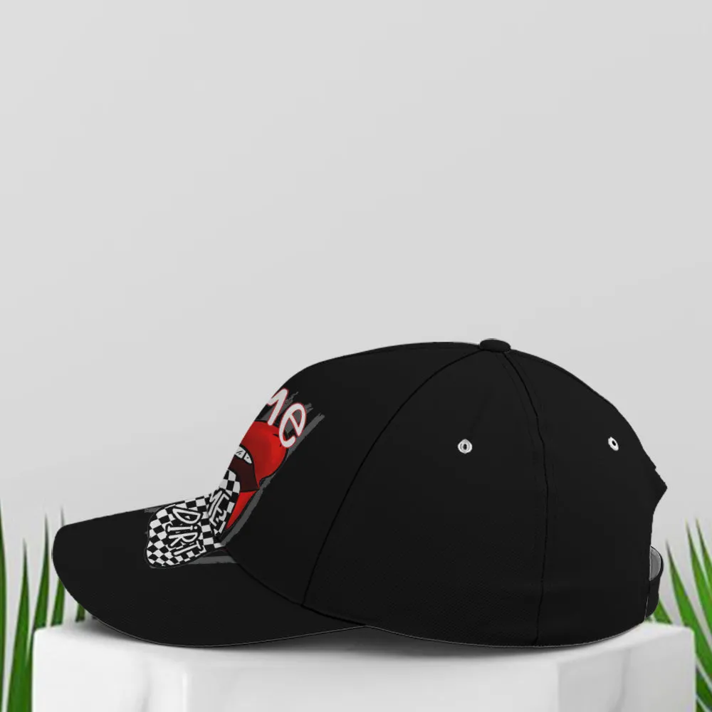Gimme Some Dirt Racing Sassy Lips Baseball Cap Coolspod