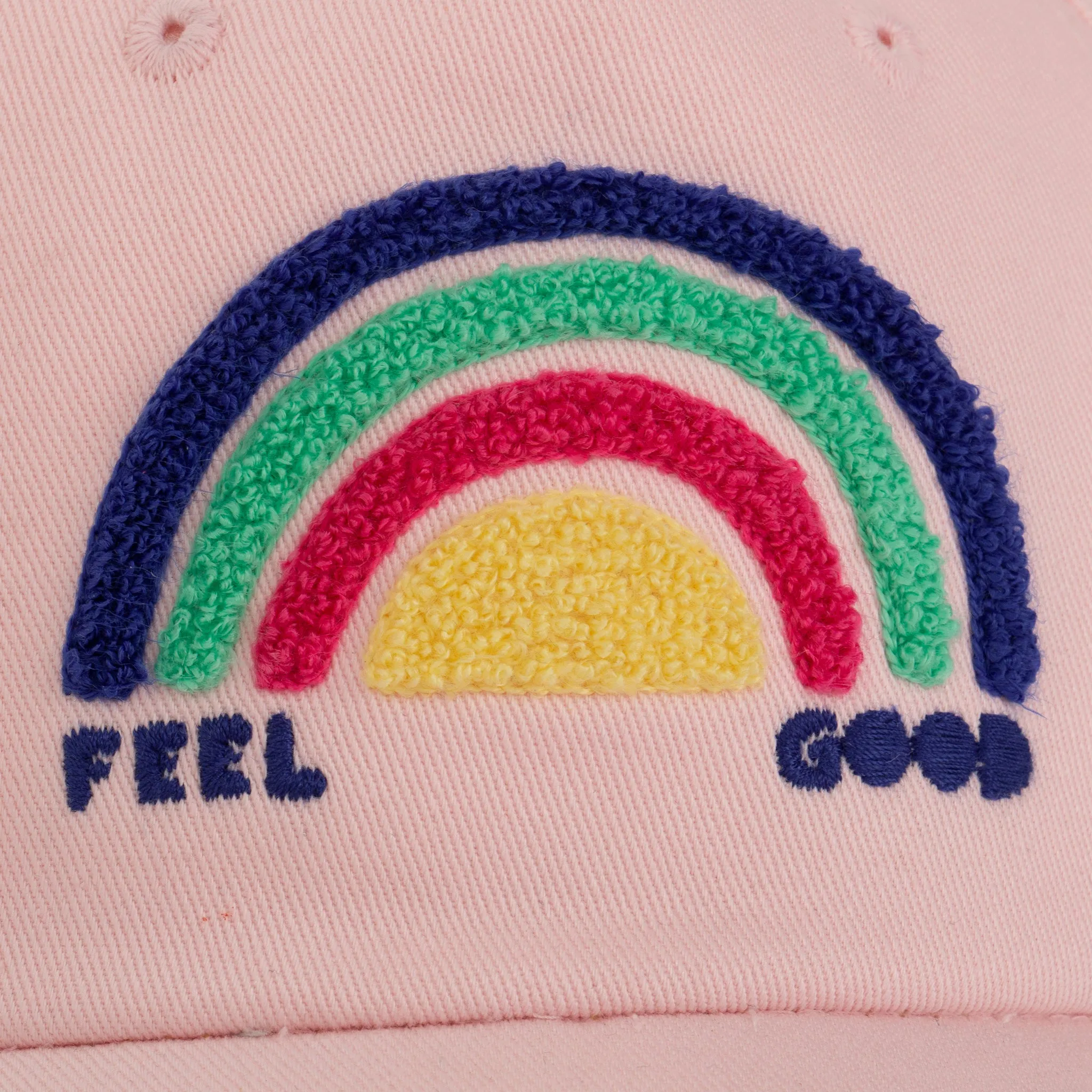 Girls' rainbow baseball cap