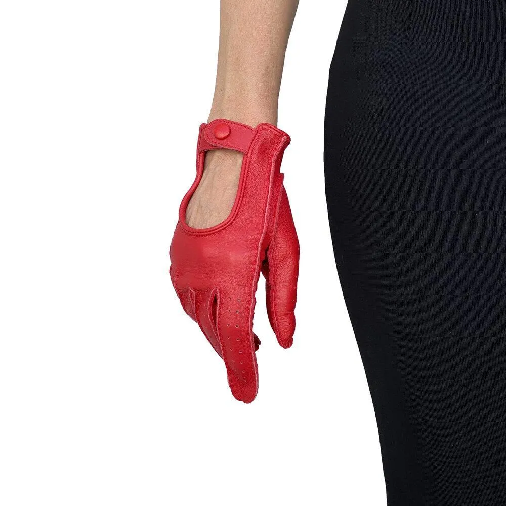 Hannah Cervo - Women's Unlined Leather Driving Gloves