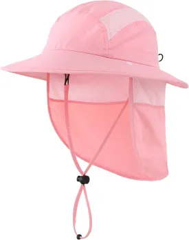 Home Prefer UPF 50  Boys Sun Hat with Neck Flap Wide Brim Summer Beach Bucket Hat for Boys Girls Toddler Kids Safari Hat