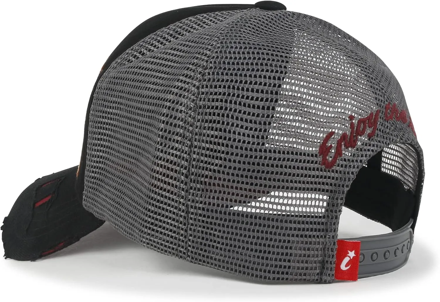 ililily Premium Road Trip Vintage Distressed Snapback Trucker Hat Baseball Cap