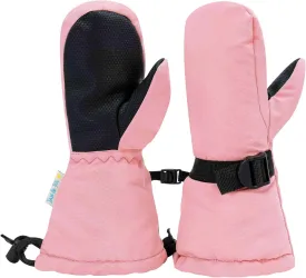 JAN & JUL Girls Insulated Waterproof Snow Mittens for Toddler and Kids