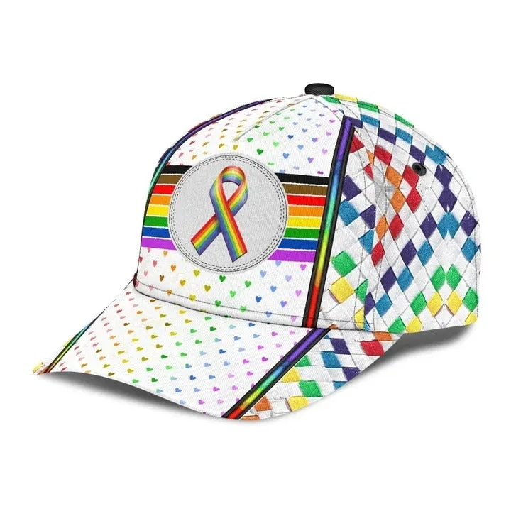 Lgbt 3D All Over Printing Baseball Cap Hat, Couple Gay Gifts, Clasic Cap For Lesbian