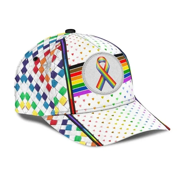 Lgbt 3D All Over Printing Baseball Cap Hat, Couple Gay Gifts, Clasic Cap For Lesbian