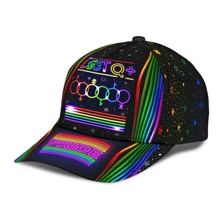 Lgbt 3D All Over Printing Baseball Cap Hat, Couple Gay Gifts, Clasic Cap For Lesbian