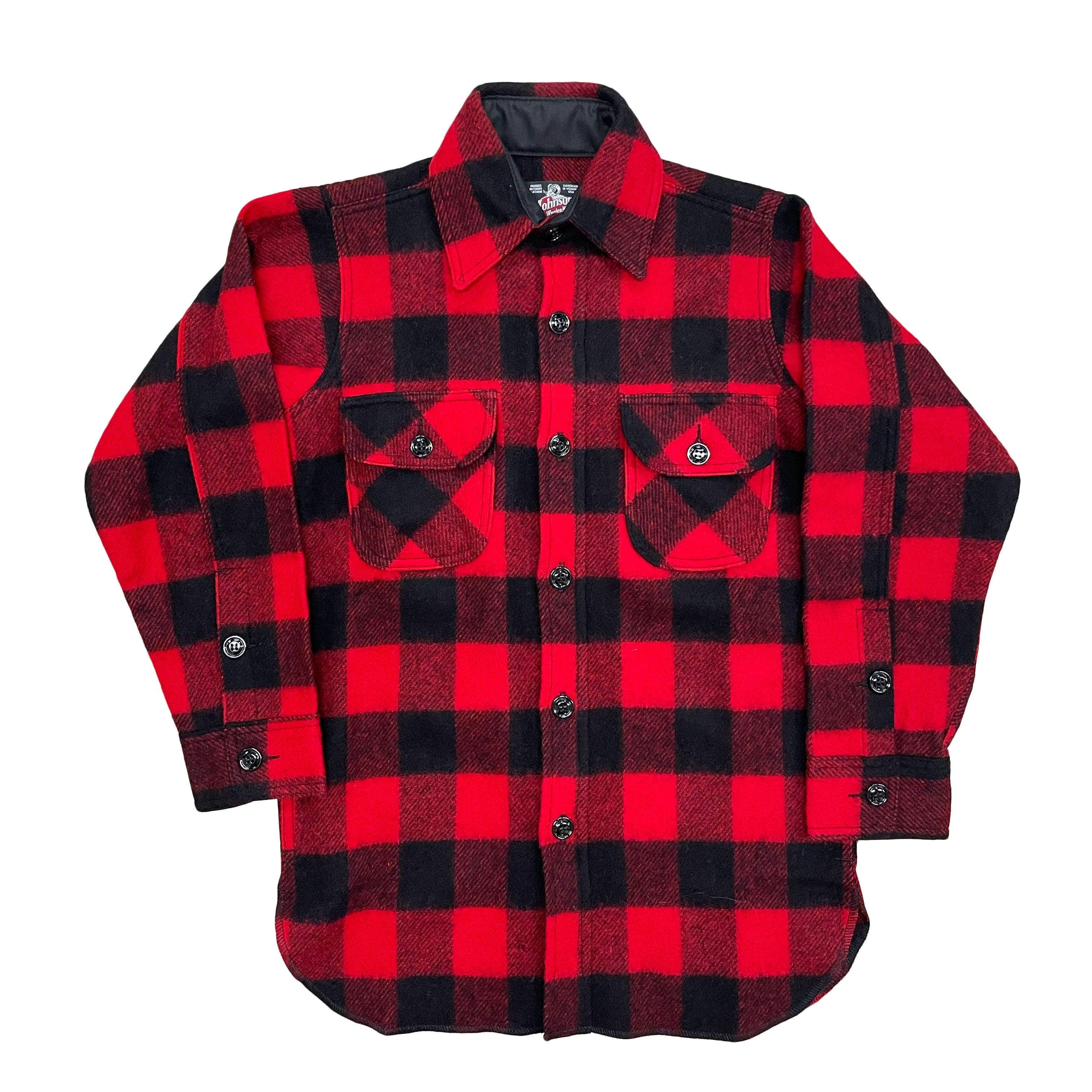 Long Tail Wool Button Down Shirt - Tall