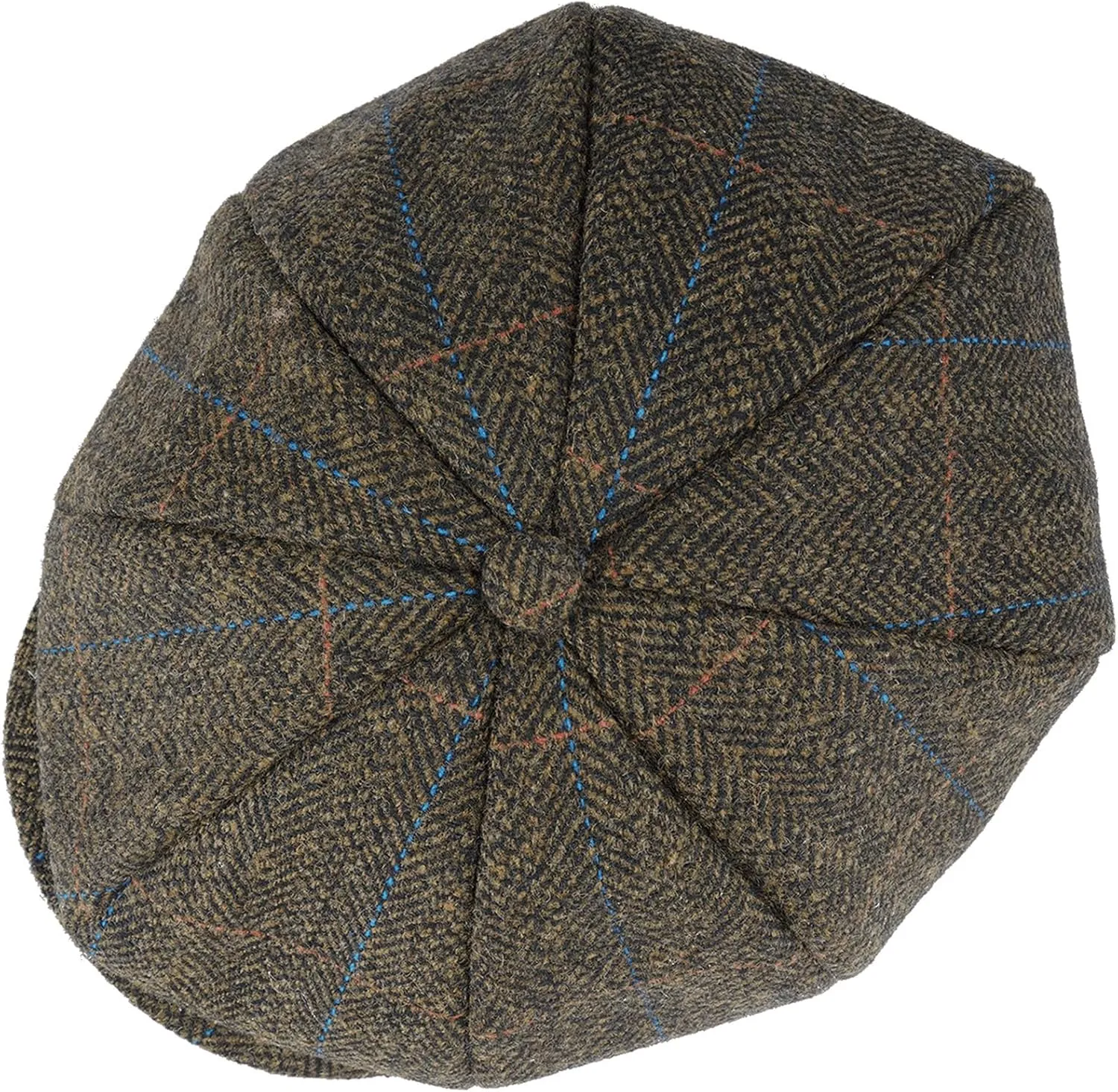 Mens Woolen Newsboy Cap Tweed Gatsby Ivy Cabbie Flat Golf Hat Present for Fathers Women Unisex