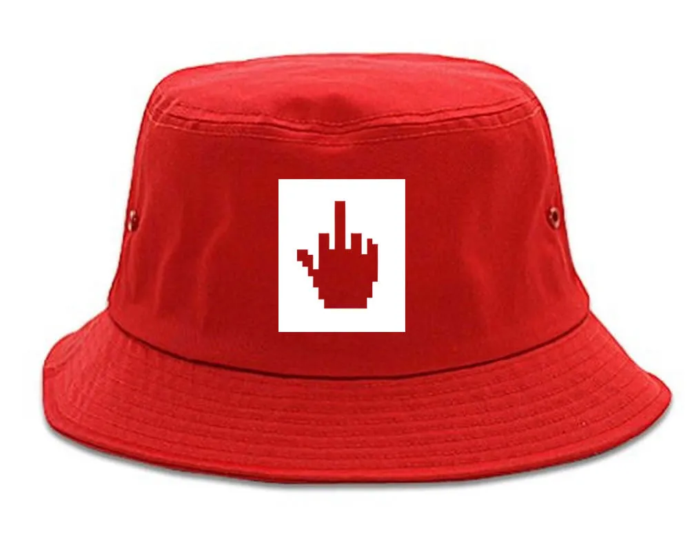 Middle Finger Meme Bucket Hat Cap