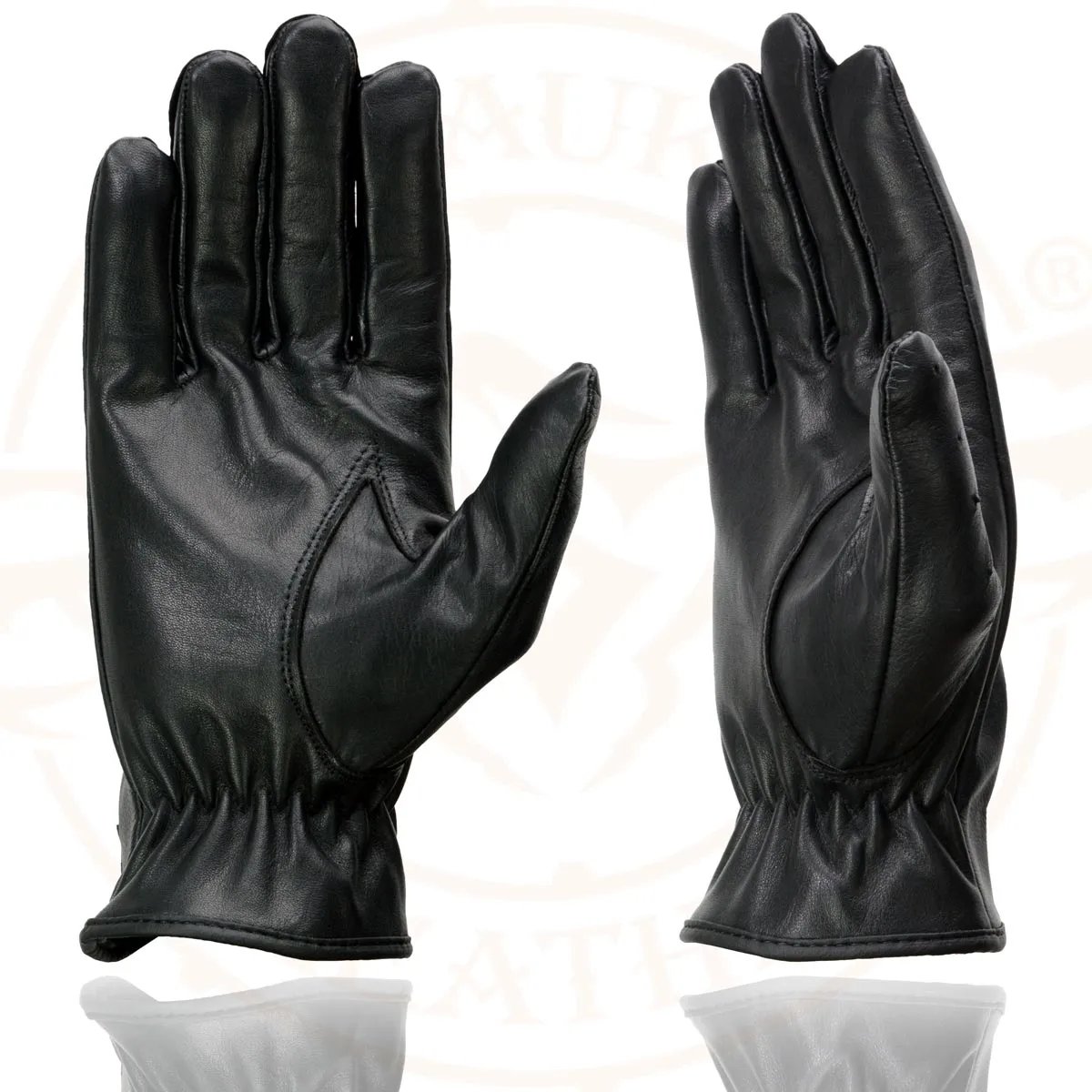Milwaukee Leather SH247 Men's Black Perforated Leather Full Finger