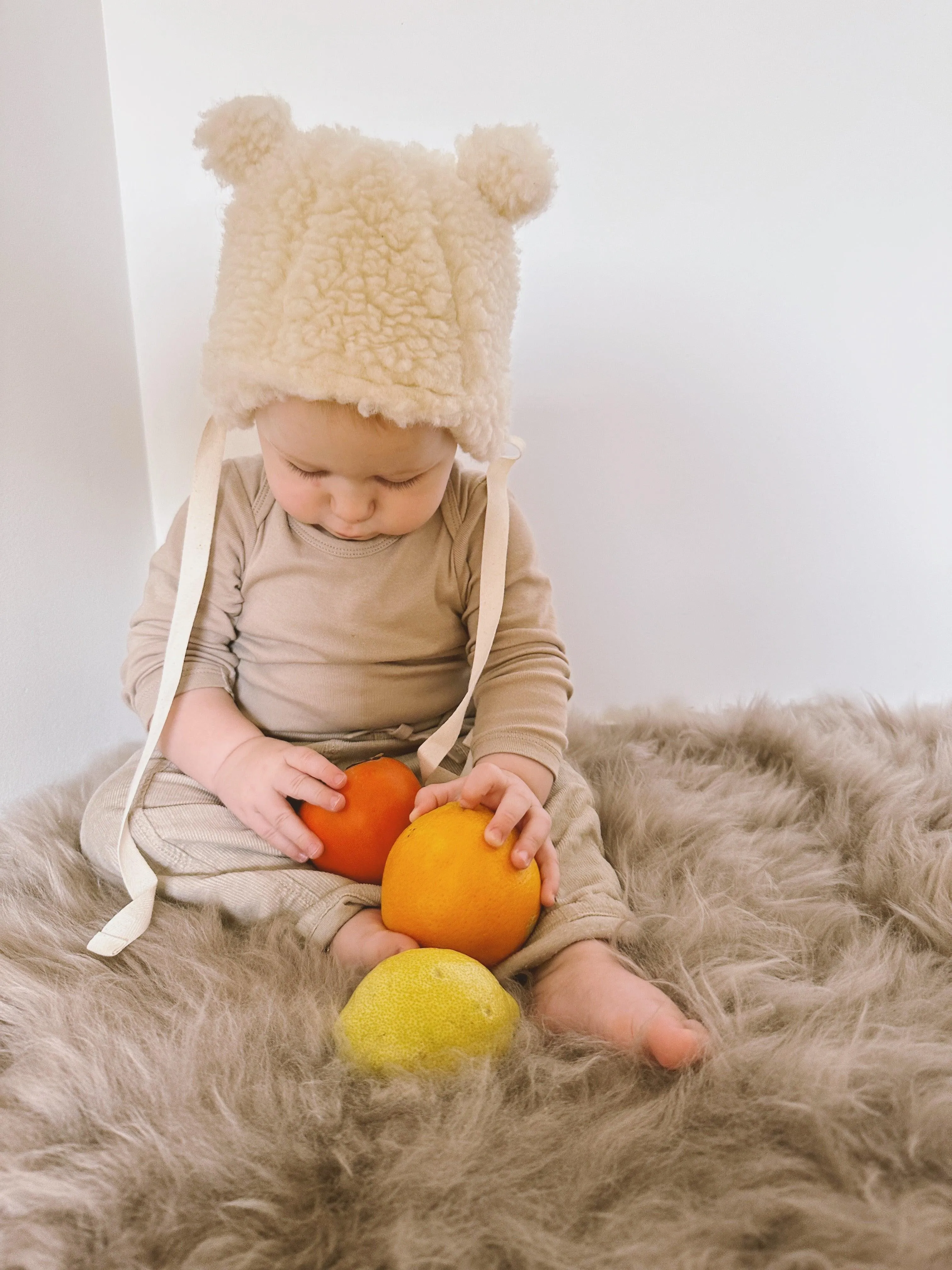 Polar Bear Woolen Baby Hat