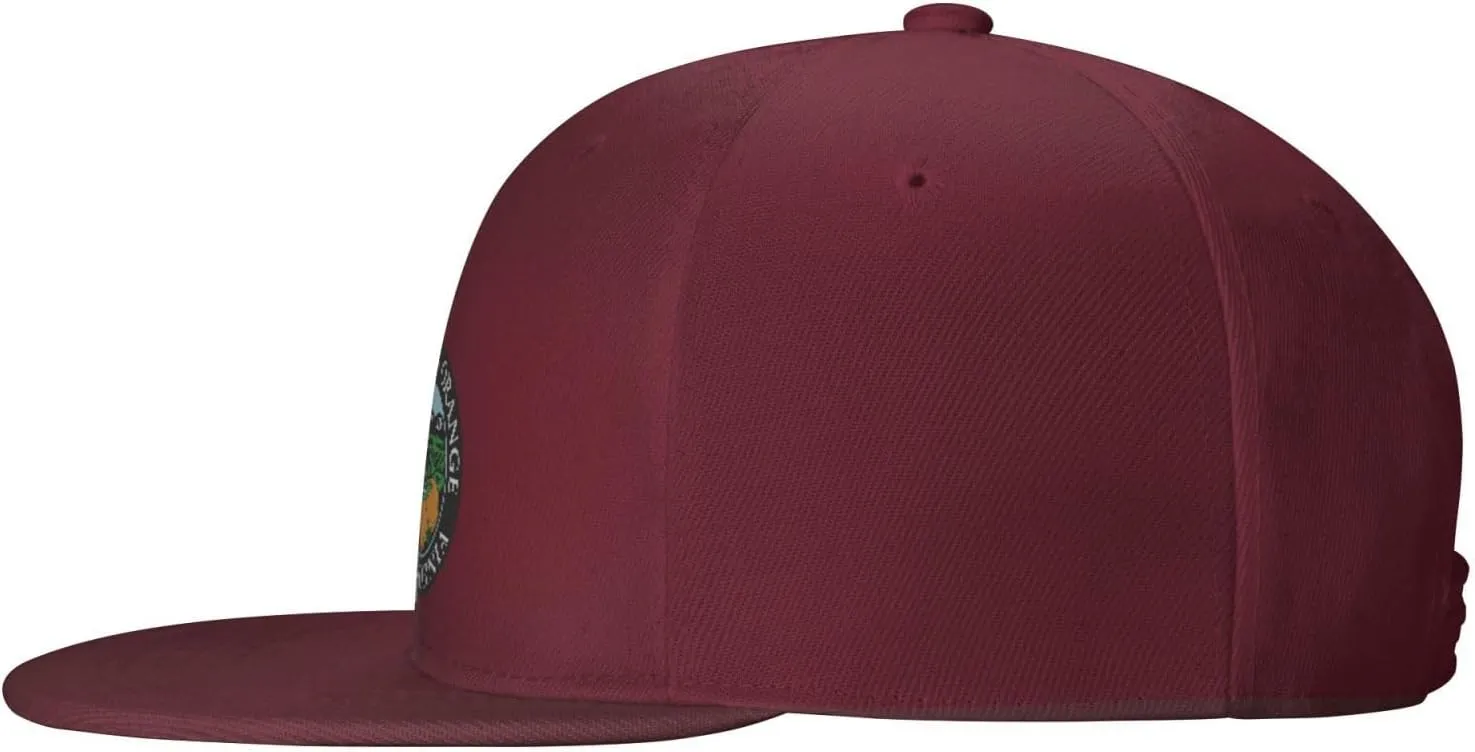 POOEDSO Seal of Orange County, California Snapback Hats for Men Baseball Cap Trucker Hat Flat Brim Hats
