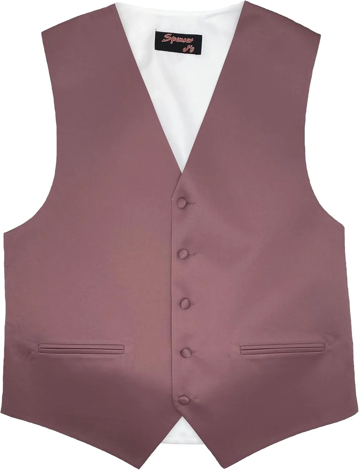 Spencer J's Mens Formal Tuxedo Suit Vest Tie Bowtie and Pocket Square 4 Peace Set Verity of Colors