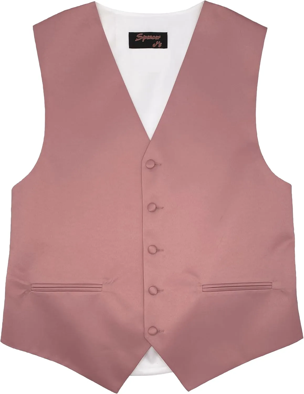 Spencer J's Mens Formal Tuxedo Suit Vest Tie Bowtie and Pocket Square 4 Peace Set Verity of Colors