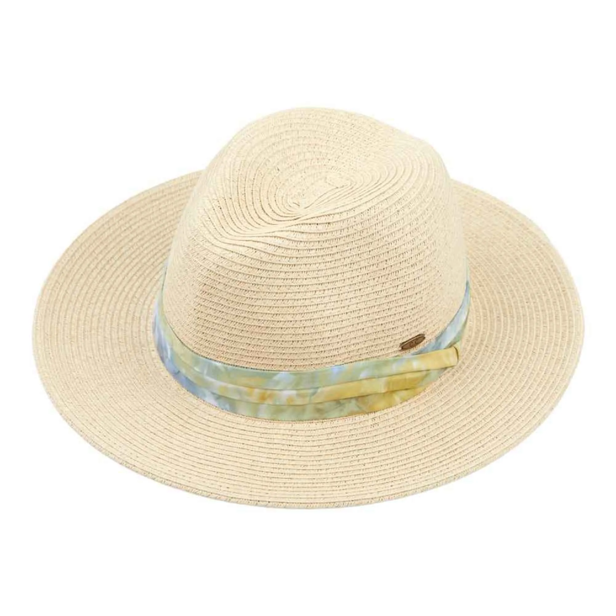 ST850 Tie Dye Band Straw Panama Hat