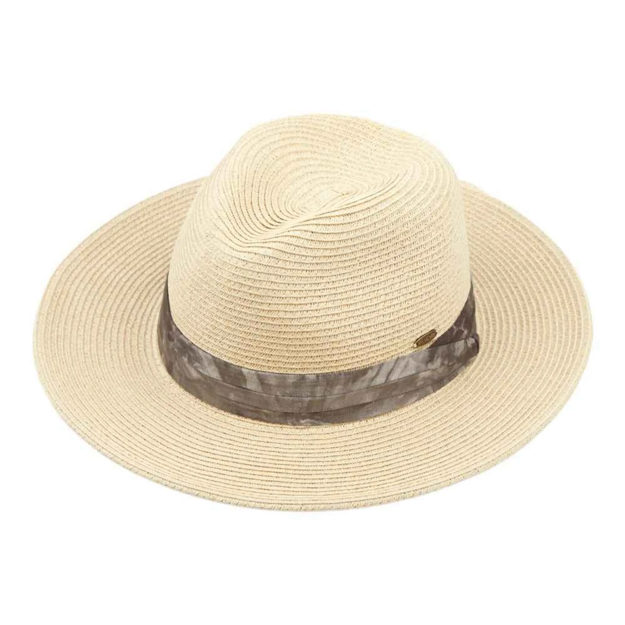 ST850 Tie Dye Band Straw Panama Hat
