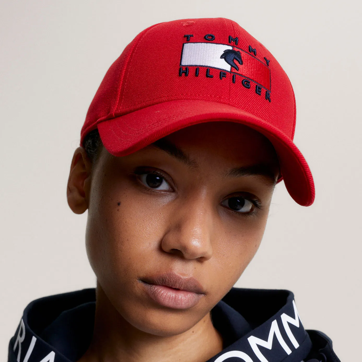 Tommy Hilfiger Montreal Water Repellent Cap - Fierce Red