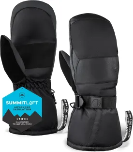 Tough Outdoors Winter Ski Mittens Men & Women - Adult Snow Mitts for Cold Weather - Waterproof Gloves Snowboarding, Skiing