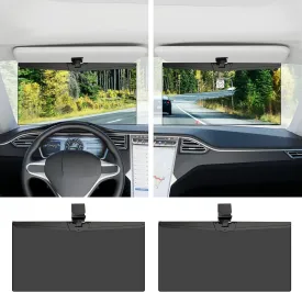 Veharvim Sun Visor Extender for Cars, Polarized Car Visor Extender Sun Blocker UV400, Adjustable Visor Extension for Car Visor, Clip on, Universal (X-Large(2 Pack))