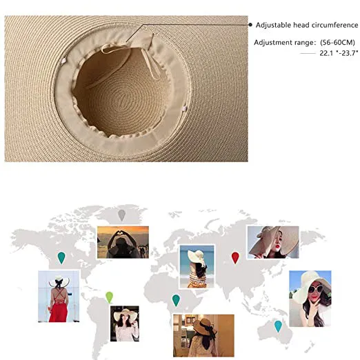 Women's Floppy Wide Brim Beach Hat