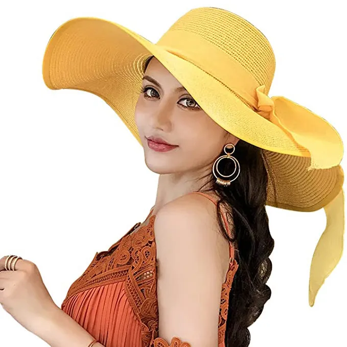 Women's Floppy Wide Brim Beach Hat