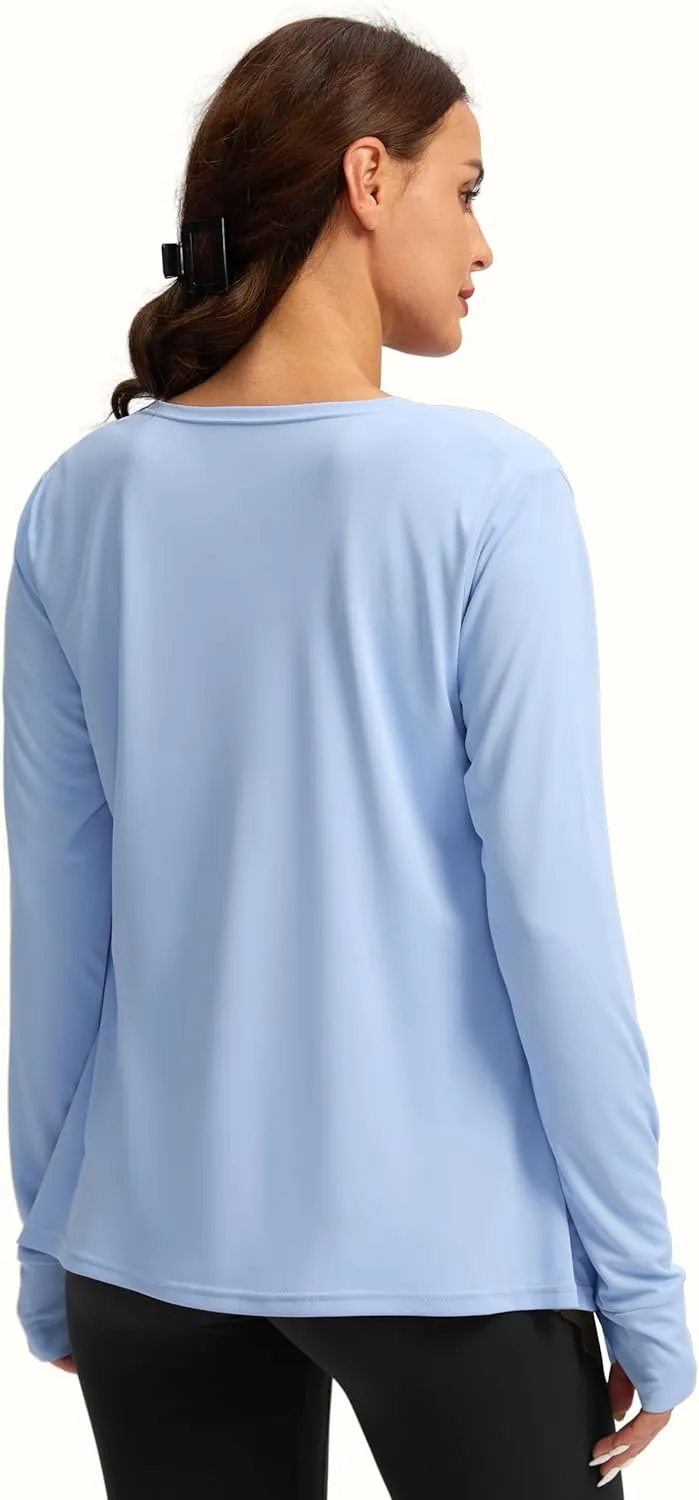 Women's UPF 50  Sun Shirt Long Sleeve UV Sun Protection Shirts Lightweight Cardigan for Women with Pockets SPF Swim Cover Up